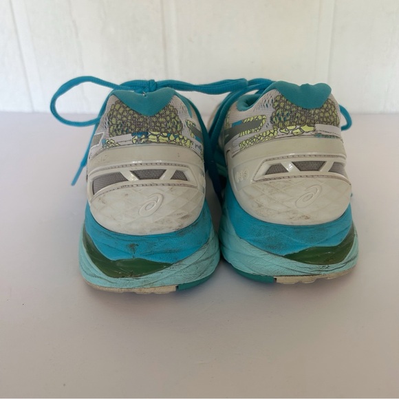 ASICS GEL KAYANO 23 WHITE FLORAL SNEAKERS SIZE 8.5 - Picture 7 of 15